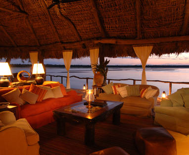 Knusse lounge in Sand Rivers Selous | Nyerere National Park
