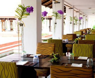 Restaurant bij Sukhothai Heritage Resort bij Sukhothai, Thailand