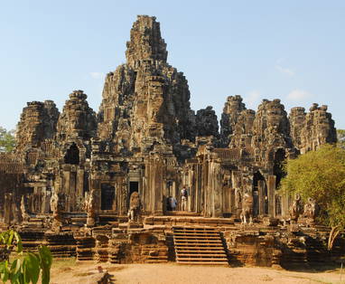 De Angkor Thom tempel in Cambodja.