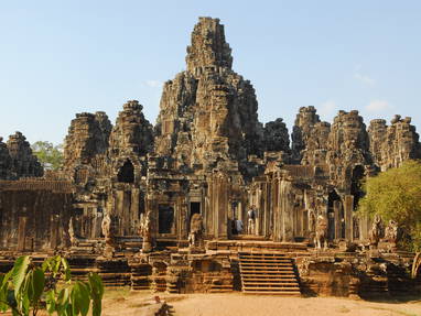 De Angkor Thom tempel in Cambodja.