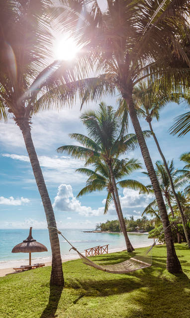 Heerlijk genieten in een hangmat op Mauritius
