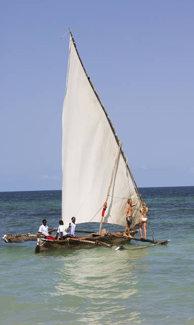 zeilen bij Kinondo Kwetu in kenia