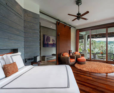 Bensley Residence slaapkamer bij The Slate in Phuket, Thailand