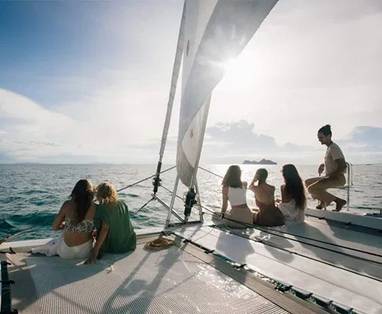 Bootexcursie bij Kupu Kupu, Koh Phangan in Thailand